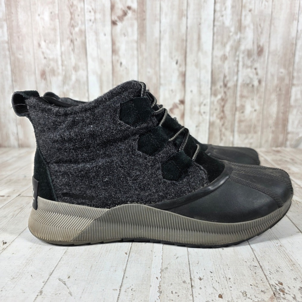 Sorel Out N About III Classic Duck Boots Black Charcoal NL4428-010 Womens 10